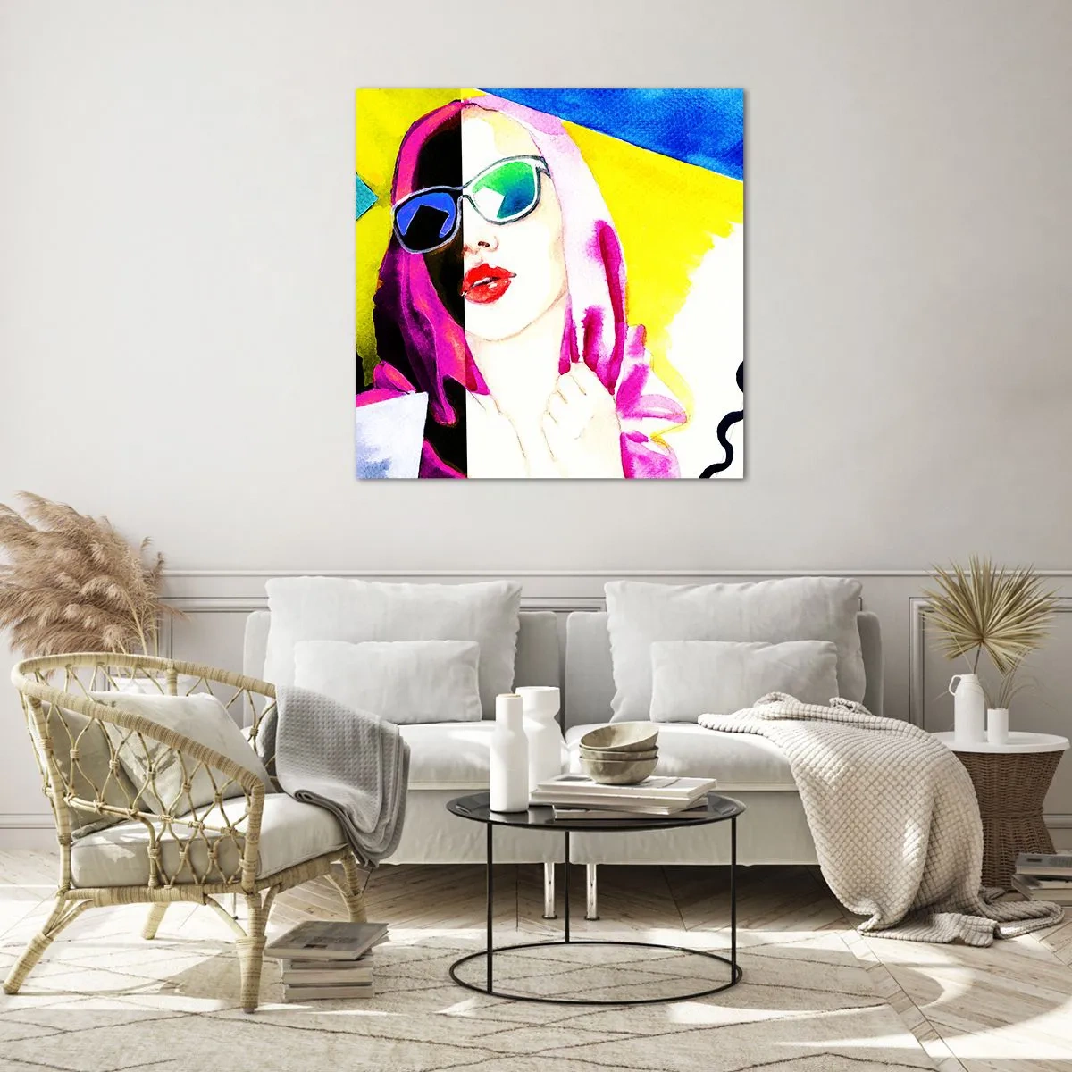 Obraz na szkle - Nie jestem biała i nie jestem czarna - 70x70 cm