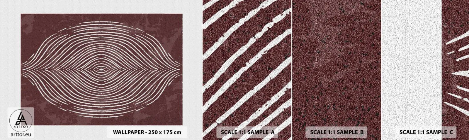 Fototapeta Próbka Samoprzylepna Deluxe Sticker - Przestrzeń mówi - Boho, Postarzane, Sztuka - 100x30 cm