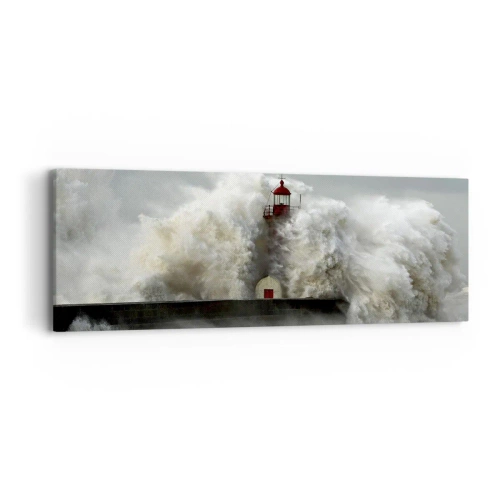 Obraz na płótnie - Gniew oceanu - 90x30 cm