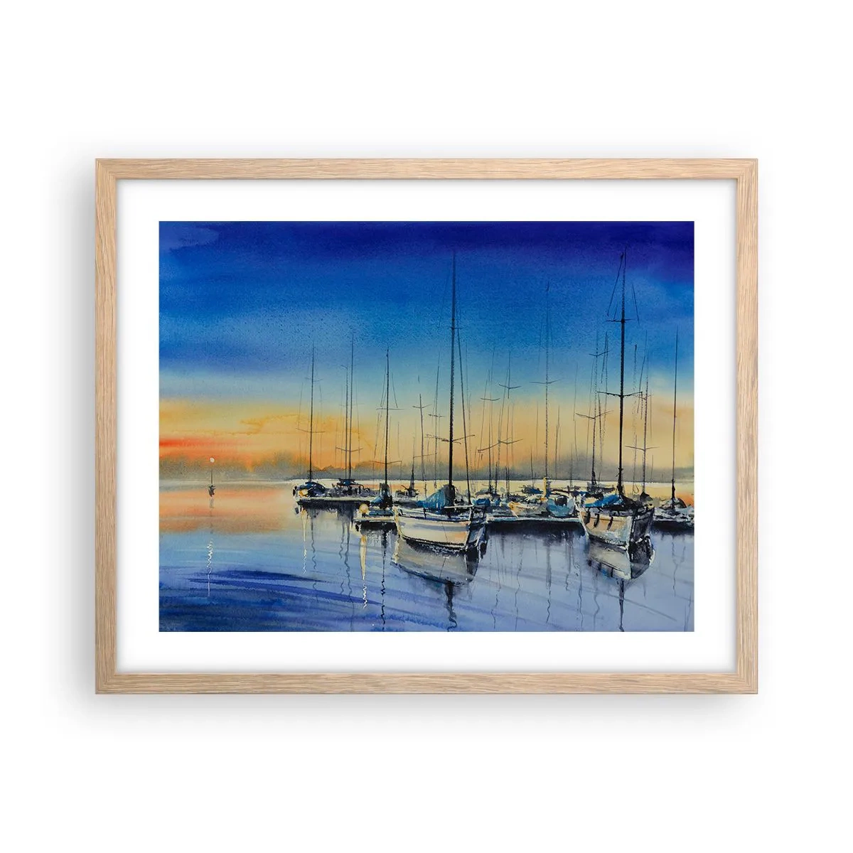 Plakat w ramie jasny dąb - Koniec dobrego dnia - 50x40 cm