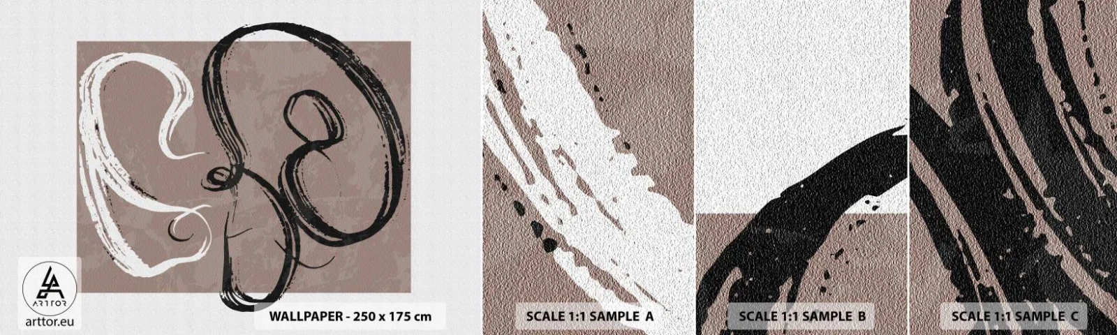 Fototapeta Próbka Standard Eco - Kompozycja – poszukiwanie pełni - Minimalizm, Sztuka, Abstrakcja - 100x30 cm