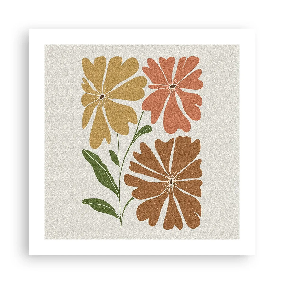 Plakat - Natura i geometria - 50x50 cm