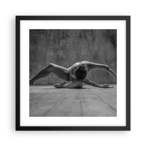 Plakat w czarnej ramie - Symetria odnaleziona - 40x40 cm