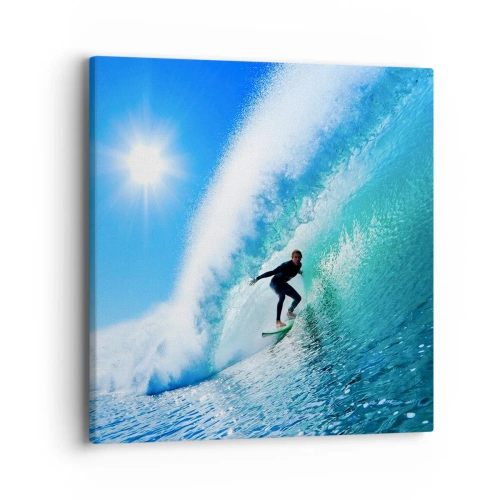 Obraz na płótnie - Przez wielki błękit - 40x40 cm