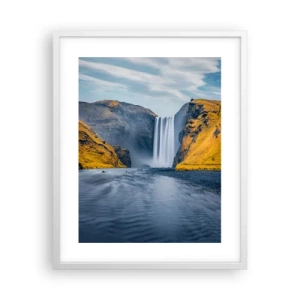 Plakat w białej ramie - Wieczne trwanie, wieczny ruch - 40x50 cm