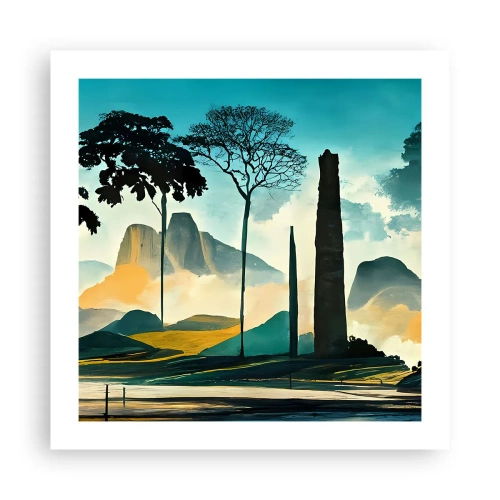 Plakat - Wciąż wyżej i wyżej - 50x50 cm