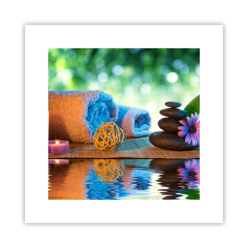 Plakat - Czas dla ciała - 30x30 cm