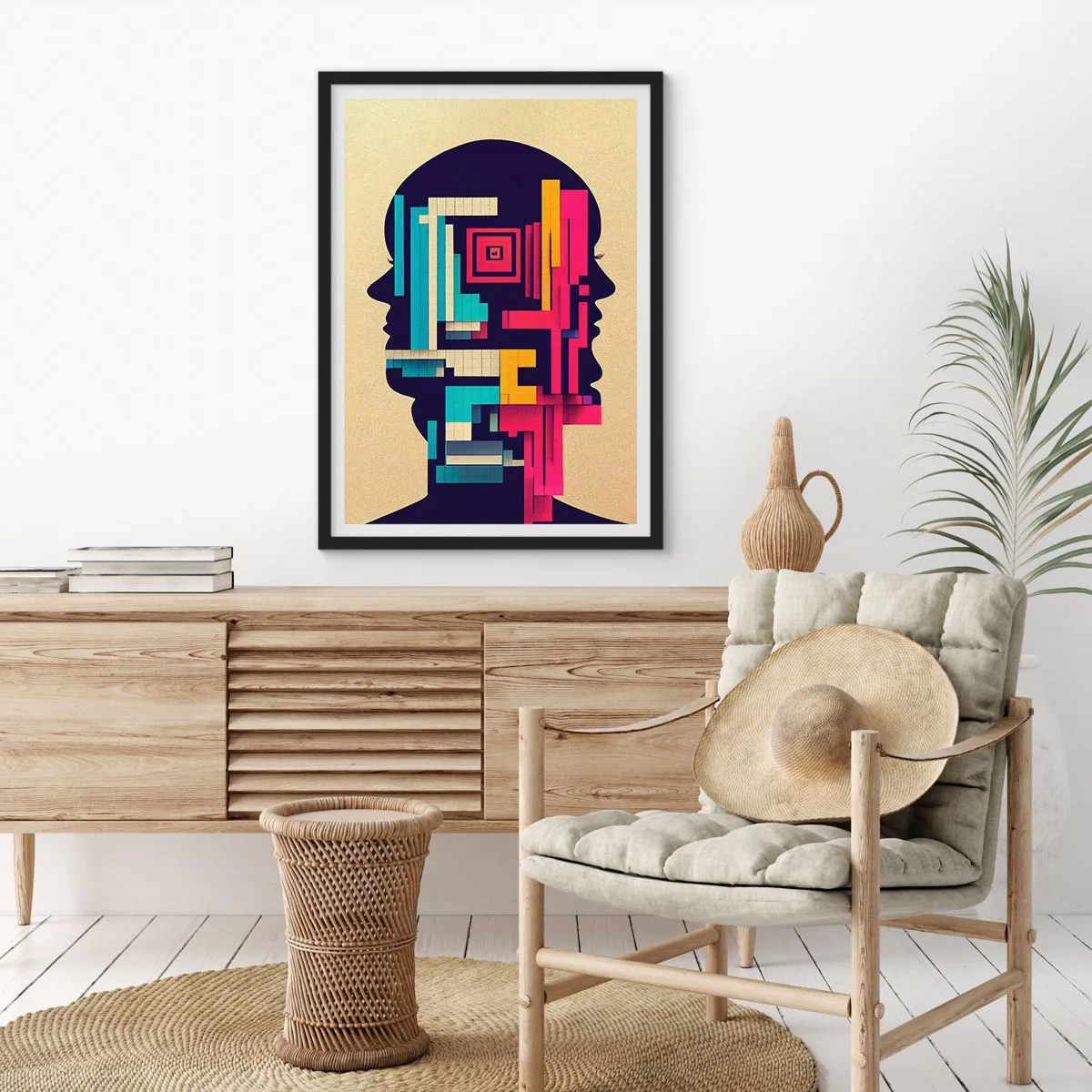 Plakat w czarnej ramie - Nowe więzi - 70x100 cm