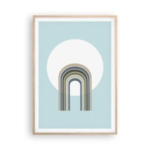 Plakat w ramie jasny dąb - Nieodparte przyciąganie - 70x100 cm