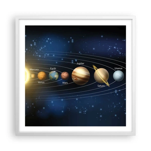 Plakat w białej ramie - Jedna z dziesięciu - 60x60 cm
