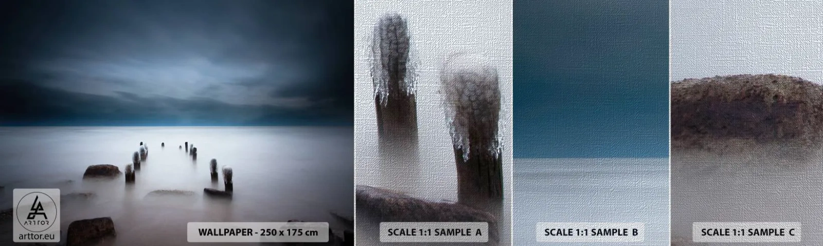 Fototapeta Próbka Premium Canvas - Zamyślone jezioro - Krajobraz, Morze, Jezioro - 100x30 cm