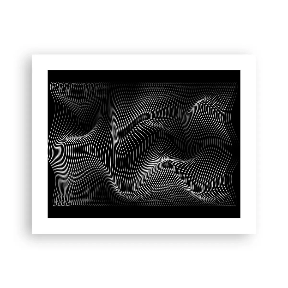 Plakat - Taniec światła w przestrzeni - 50x40 cm
