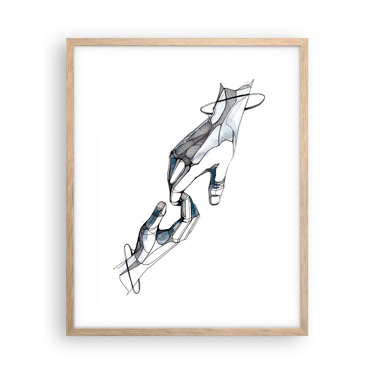 Plakat w ramie jasny dąb - Dobry gest - 40x50 cm