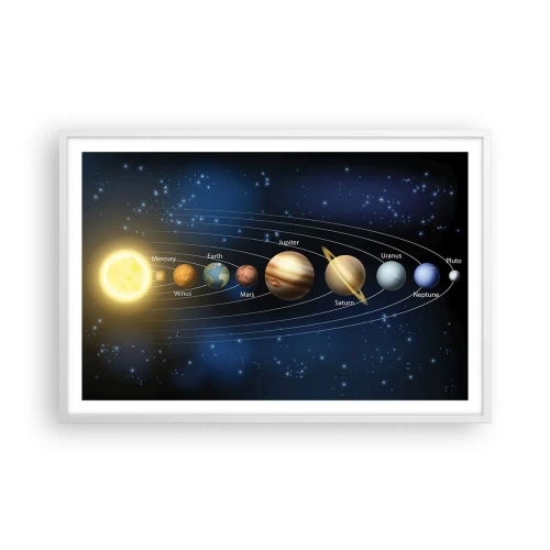 Plakat w białej ramie - Jedna z dziesięciu - 91x61 cm