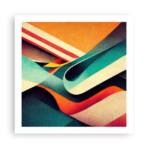 Plakat - Kompozycja intensywna - 60x60 cm