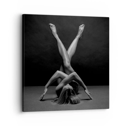 Obraz na płótnie - Geometria nagości - 30x30 cm