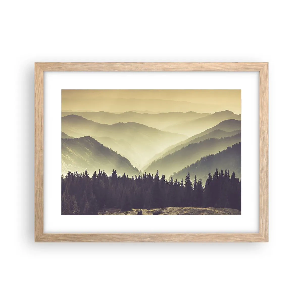 Plakat w ramie jasny dąb - Za siedmioma górami… - 40x30 cm