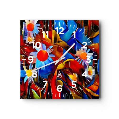 Zegar ścienny - Kolory życia - 30x30 cm
