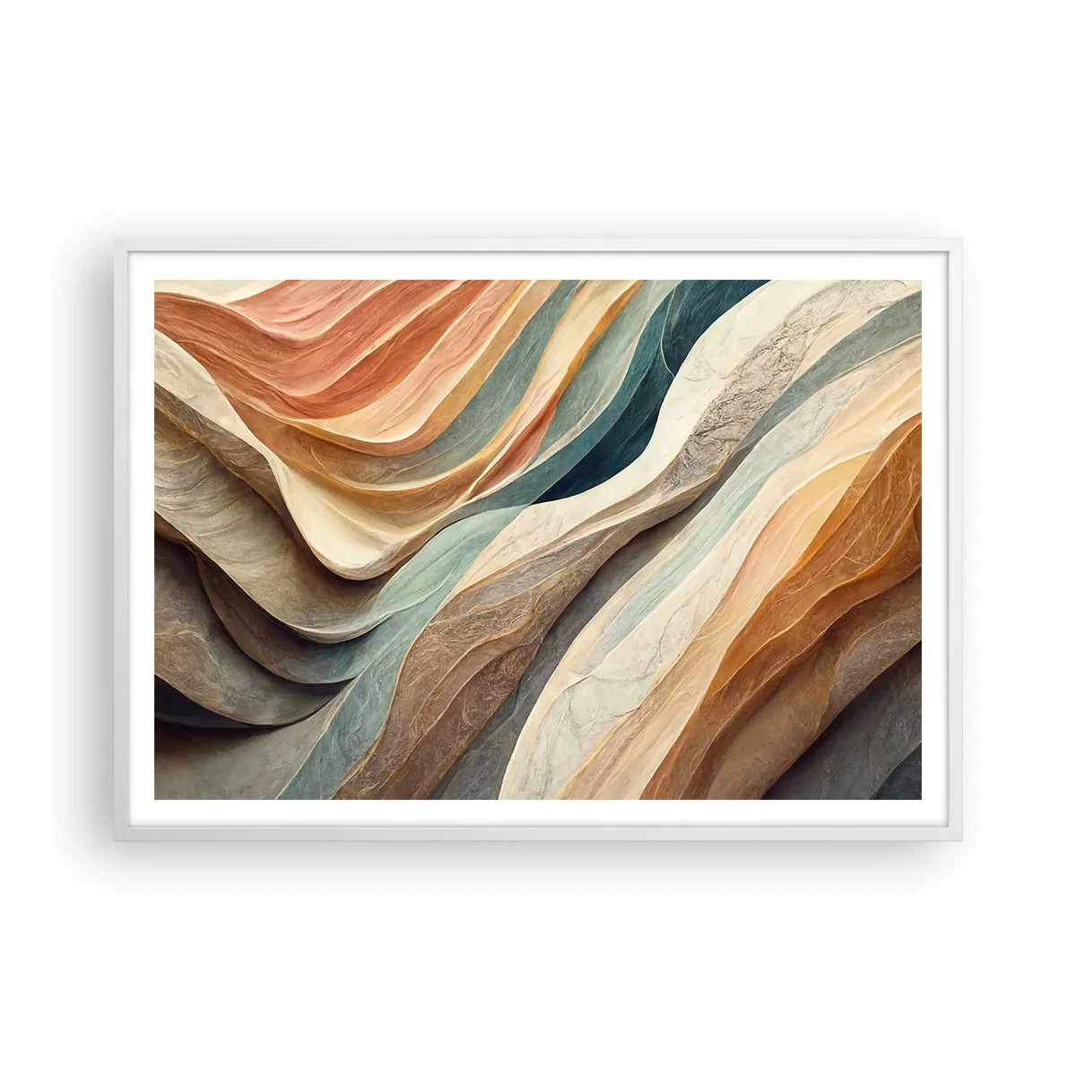 Plakat w białej ramie - Chwila przed zmianą - 100x70 cm