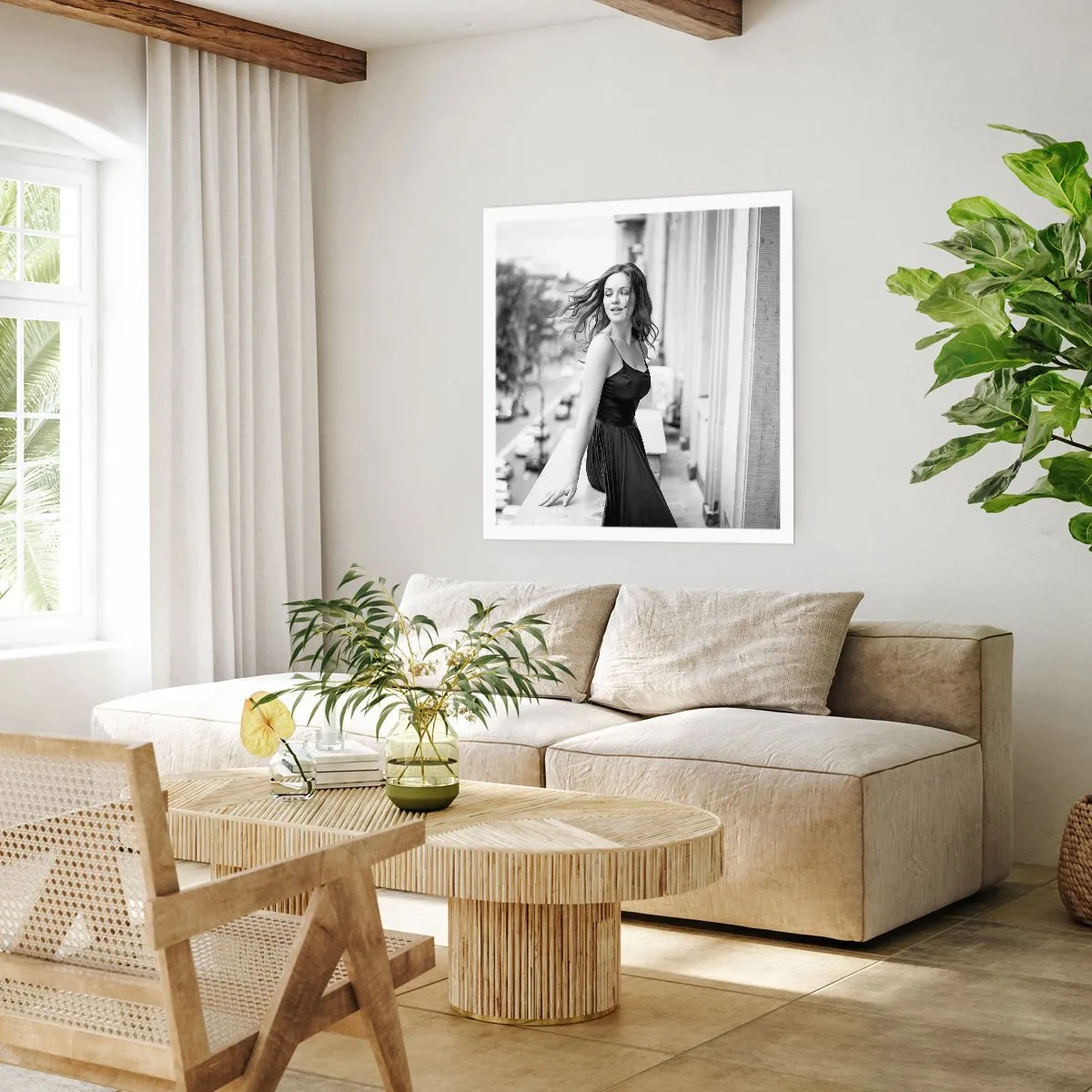 Plakat - Z pewnością paryżanka - 50x50 cm