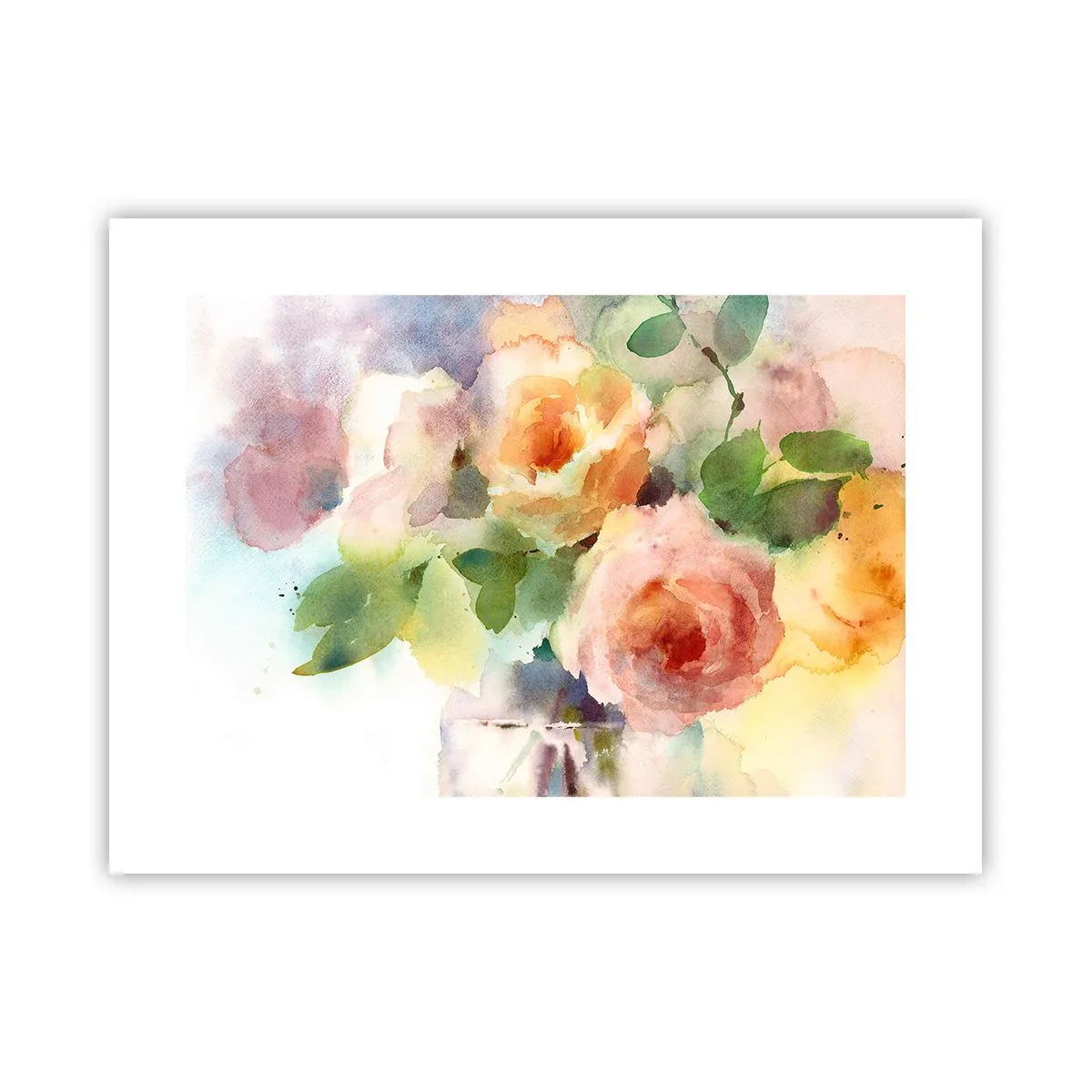 Plakat - Delikatne jak akwarela - 40x30 cm