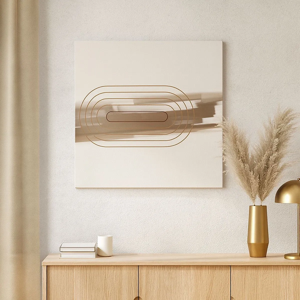 Obraz na płótnie - Powiew szarości - 30x30 cm