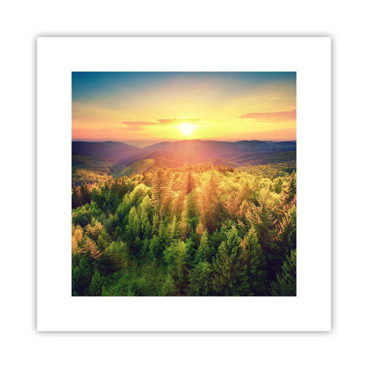 Plakat - Wierzchołki i szczyty - 30x30 cm