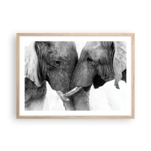 Plakat w ramie jasny dąb - Serdeczne wyznanie - 70x50 cm