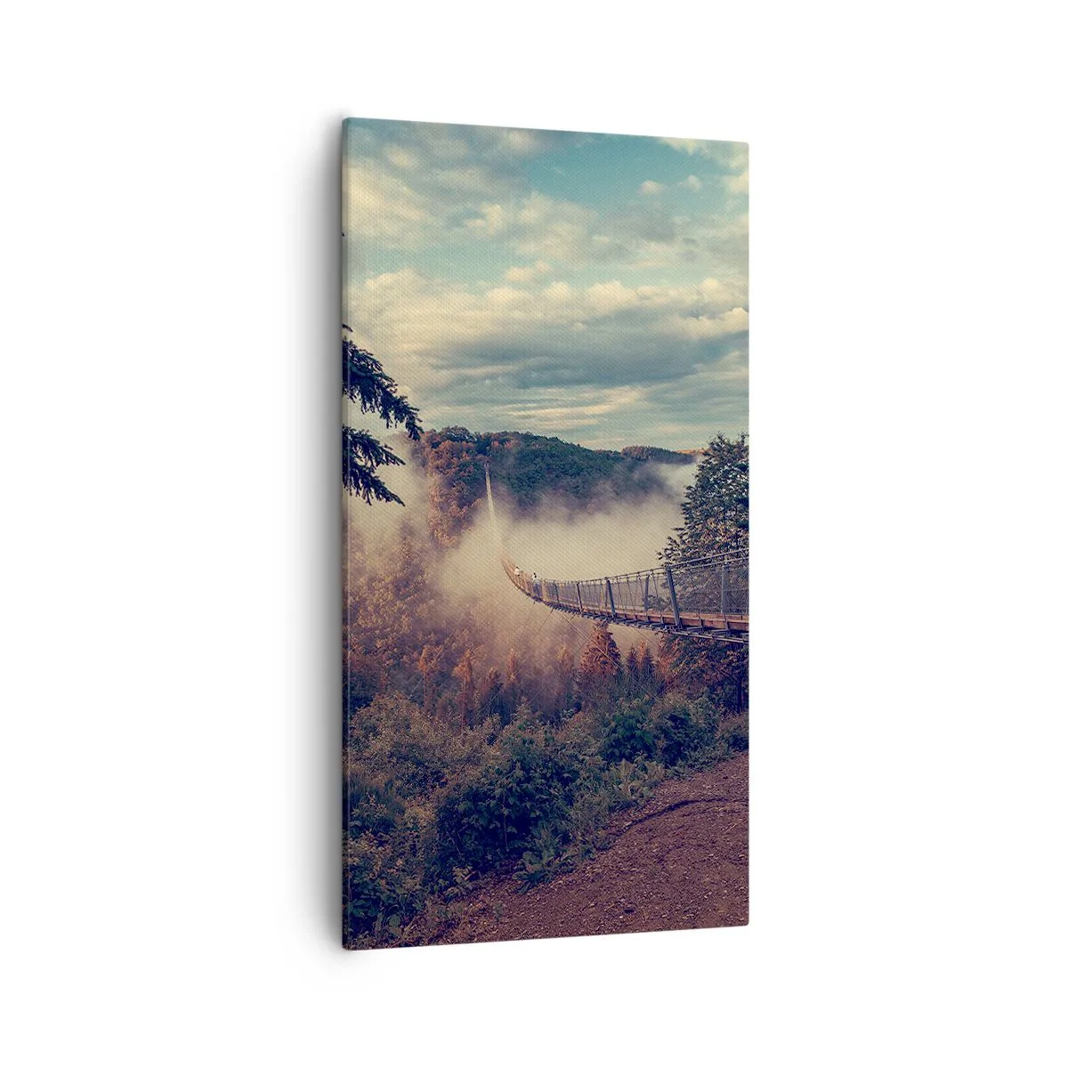 Obraz na płótnie - Nad jesiennym lasem - 55x100 cm