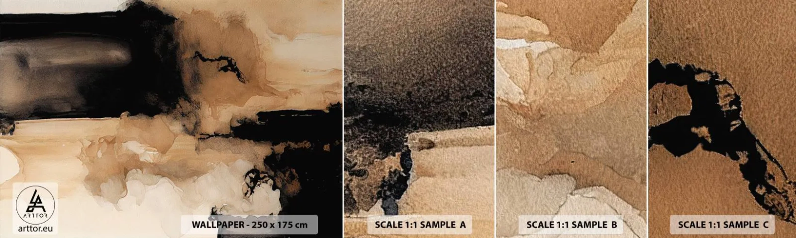 Fototapeta Próbka Samoprzylepna Deluxe Sticker - Abstrakcja intrygująca - Abstrakcja, Dym, Minimalistyczny - 100x30 cm