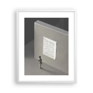 Plakat w białej ramie - Ale gdzie jestem? - 40x50 cm