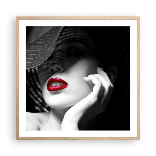 Plakat w ramie jasny dąb - Studium w szkarłacie - 60x60 cm