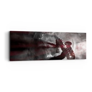 Obraz na płótnie - W oparach jazzu - 90x30 cm