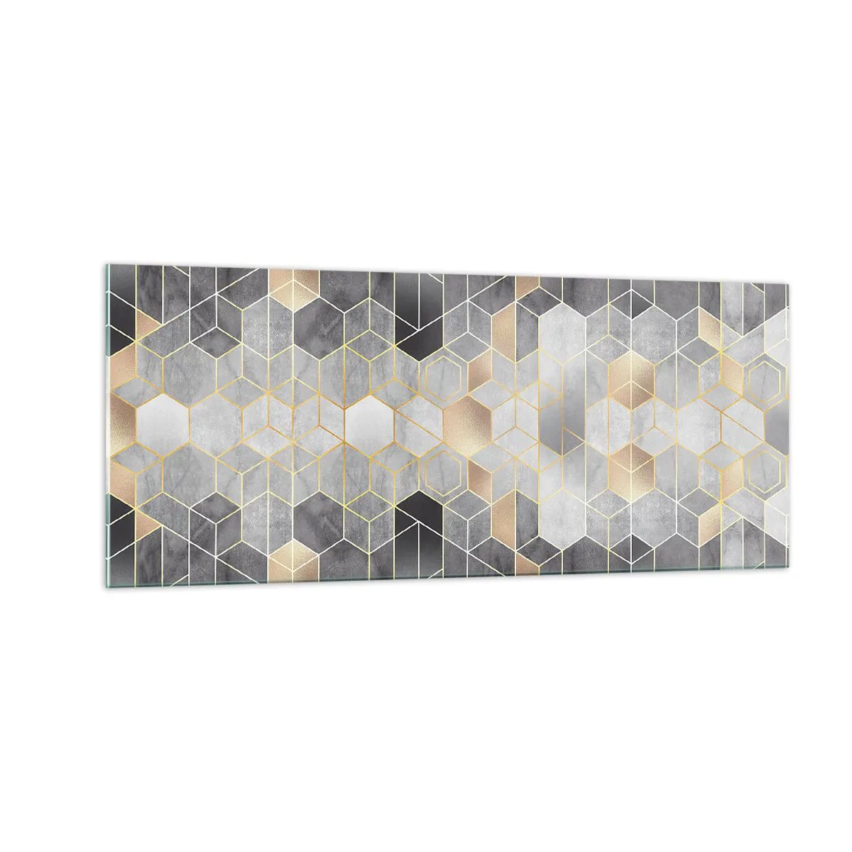 Obraz na szkle - Diamentowa kompozycja - 100x40 cm