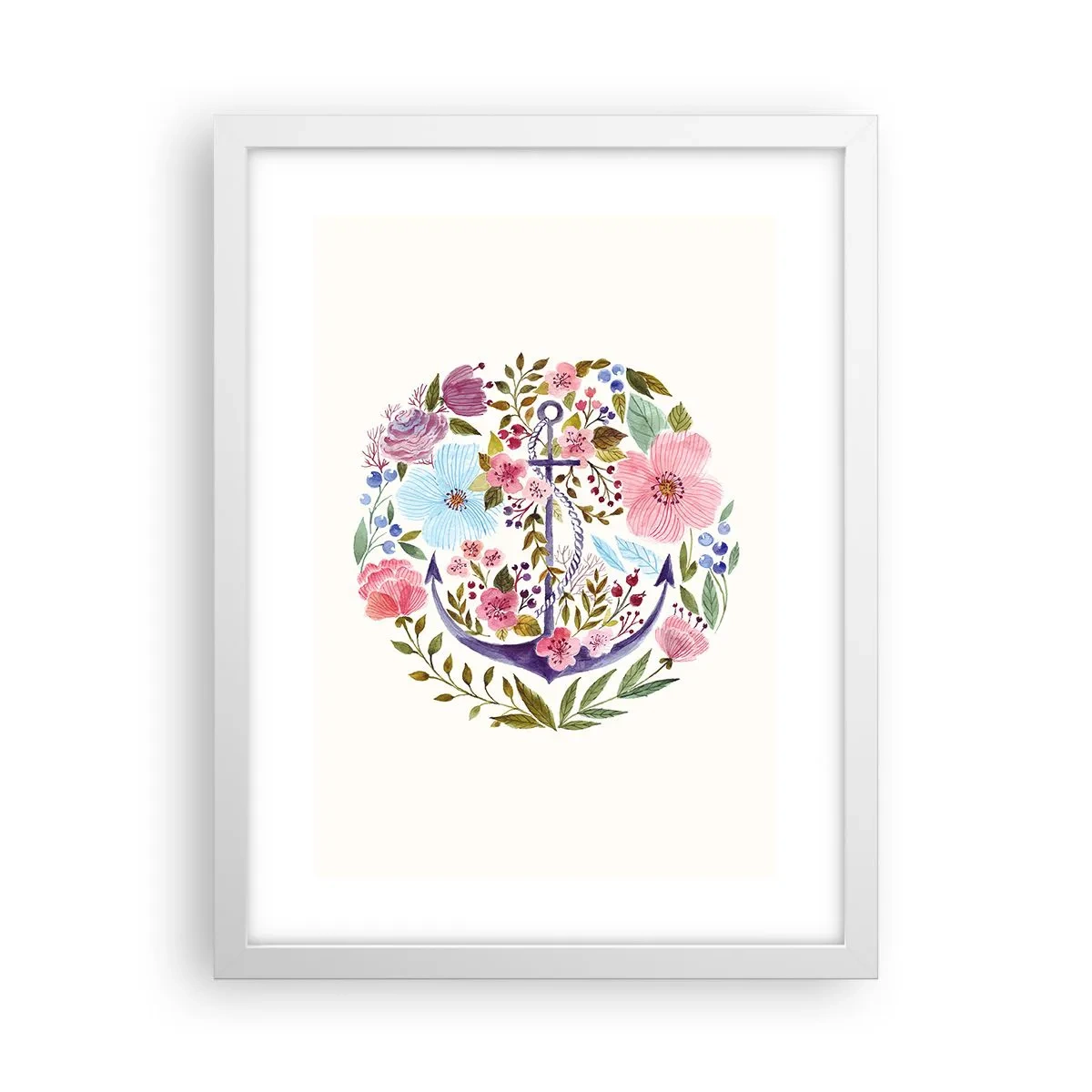 Plakat w białej ramie - Dobry sen żeglarza - 30x40 cm