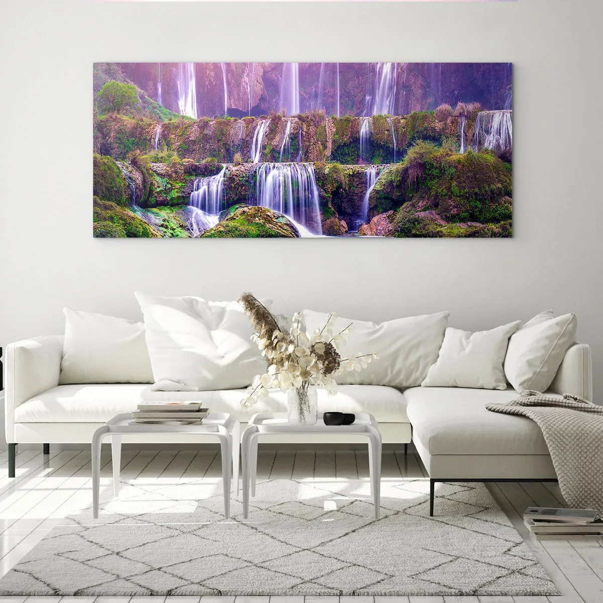 Obraz na szkle - Schody do nieba - 100x40 cm