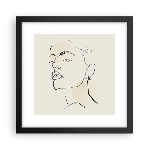 Plakat w czarnej ramie - Dumne spojrzenie - 30x30 cm