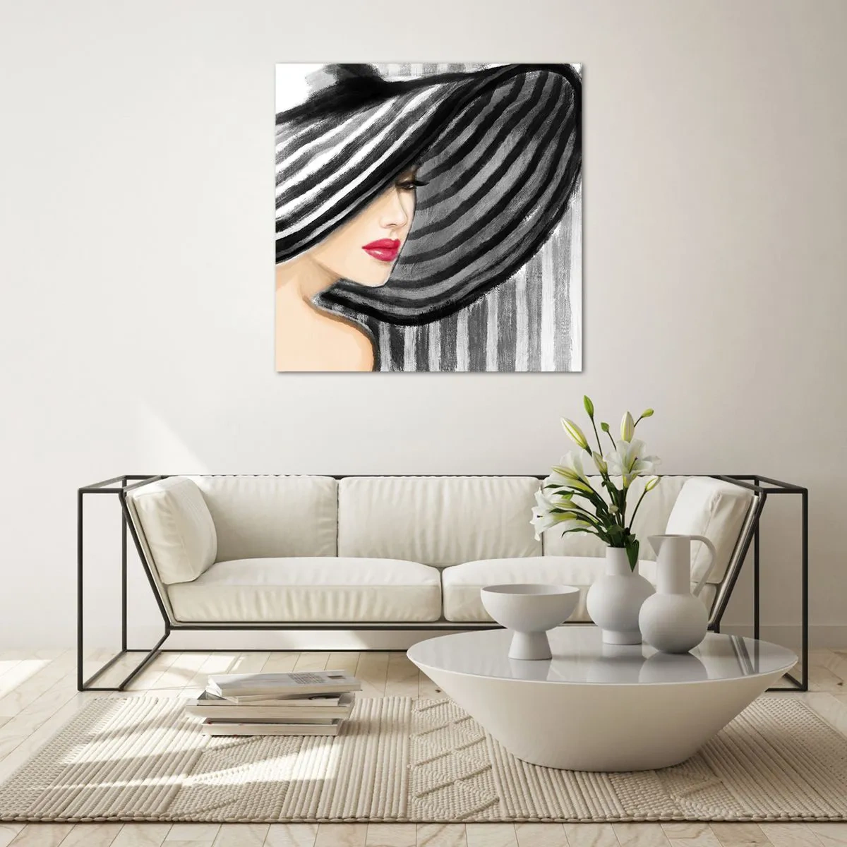Obraz na szkle - Gdzie ciebie szukać? - 70x70 cm