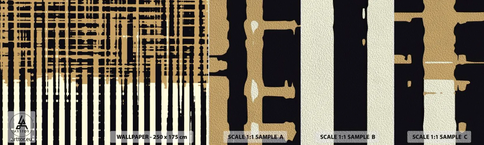 Fototapeta Próbka Premium Sand - Architektoniczna abstrakcja - Abstrakcja, Sztuka, Linie - 100x30 cm