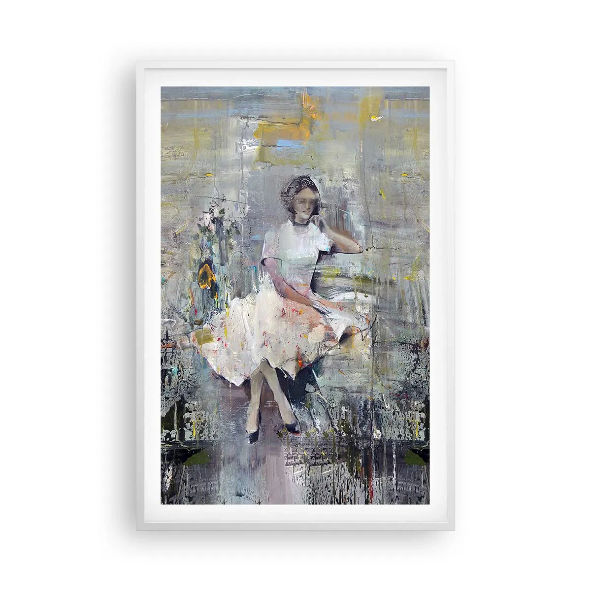 Plakat w białej ramie - Klasyczna i nowoczesna - 61x91 cm
