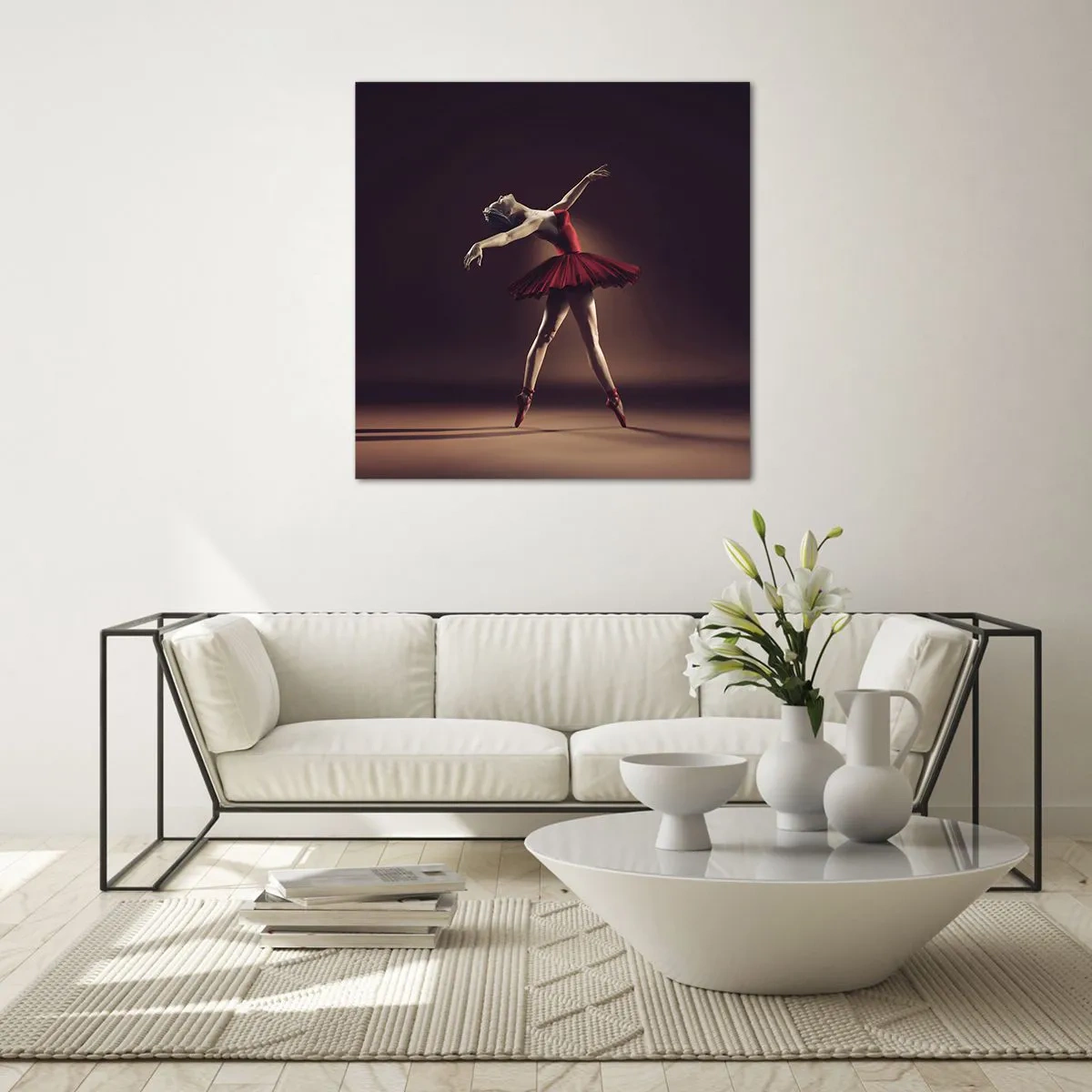 Obraz na szkle - Prima ballerina - 40x40 cm