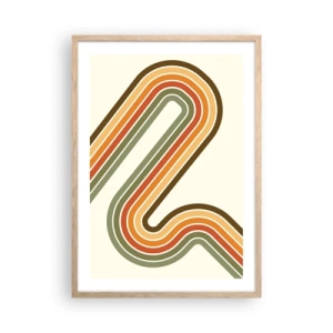 Plakat w ramie jasny dąb - Zygzakiem do celu - 50x70 cm