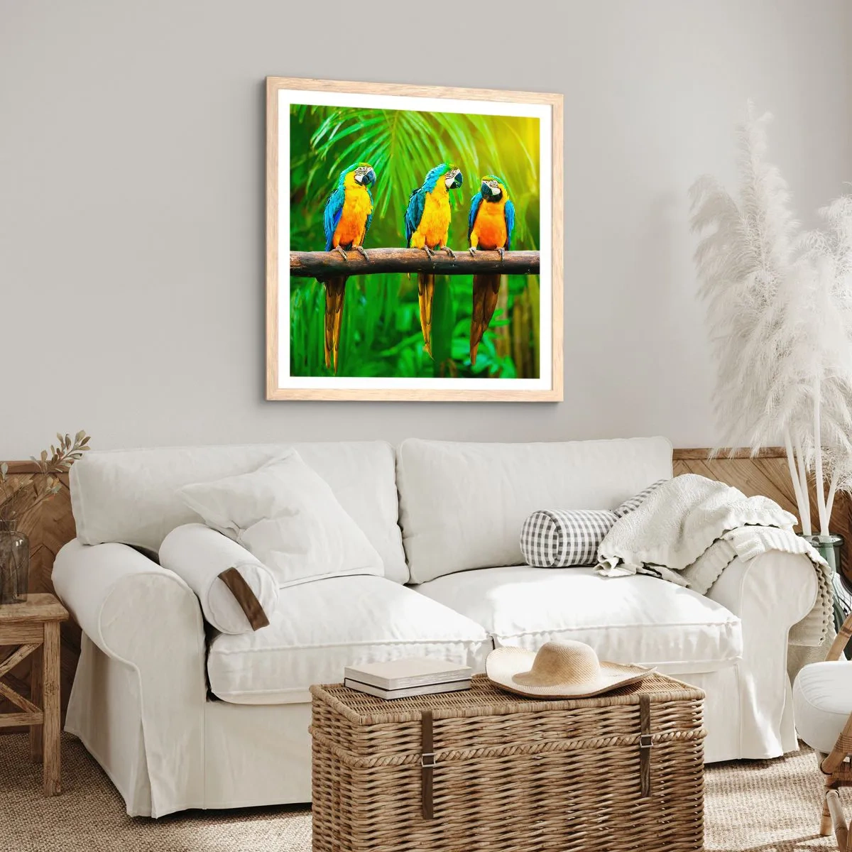 Plakat w ramie jasny dąb - A słyszałaś, że ona…? - 30x30 cm
