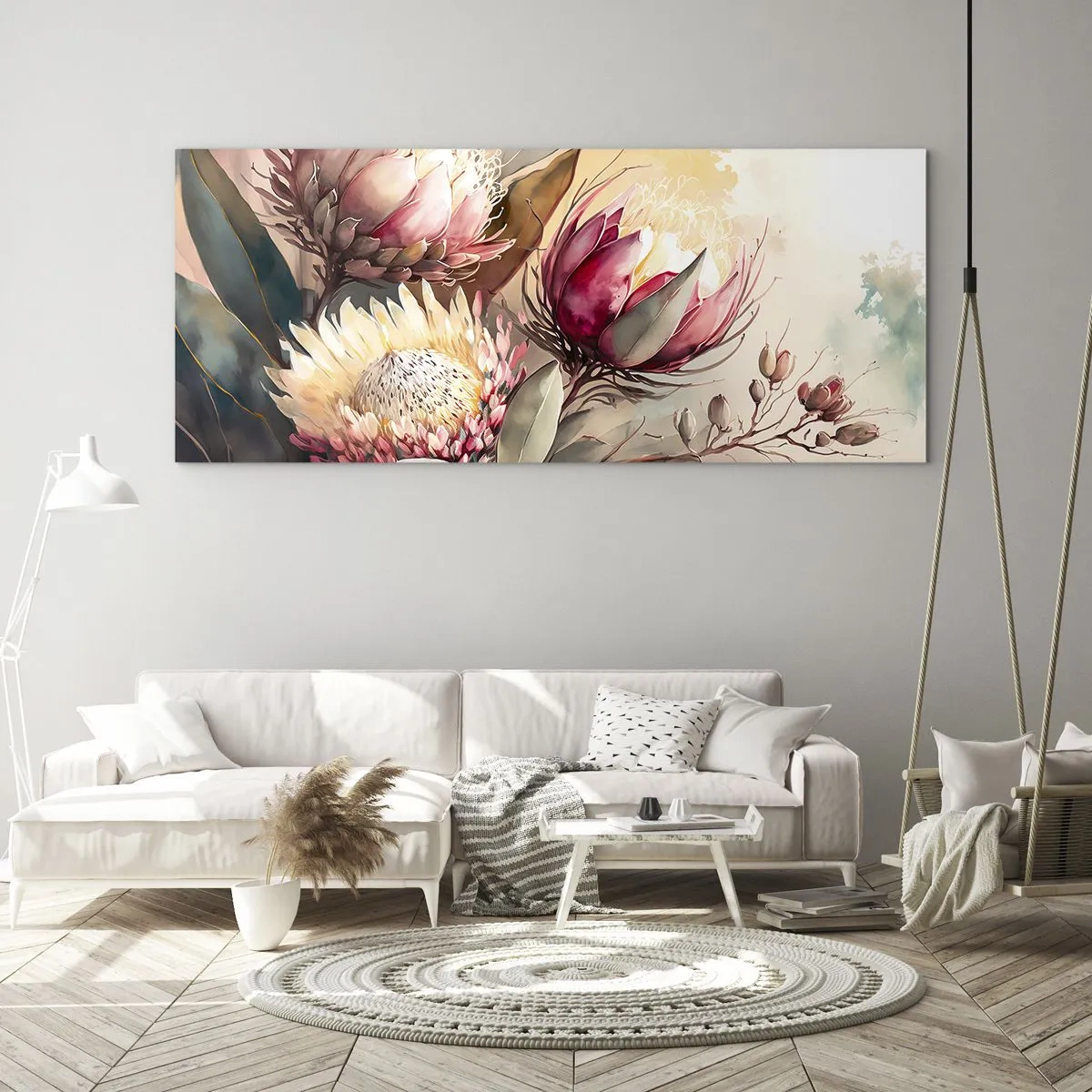 Obraz na szkle - Z profilu i en face - 100x40 cm
