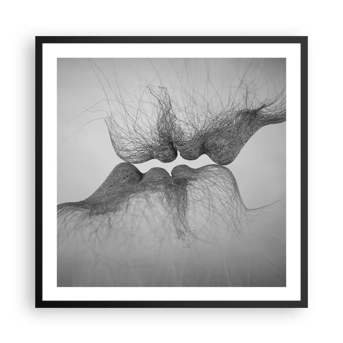 Plakat w czarnej ramie - Pocałunek wiatru - 60x60 cm