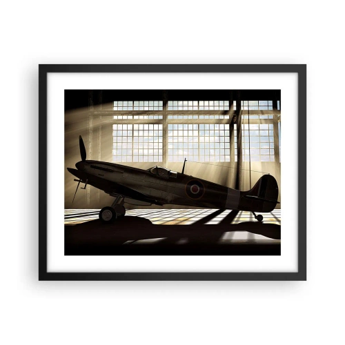 Plakat w czarnej ramie - Odpoczynek wojownika - 50x40 cm