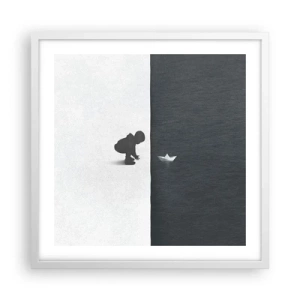 Plakat w białej ramie - Wielka wyprawa - 50x50 cm