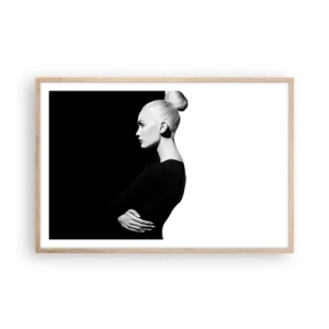 Plakat w ramie jasny dąb - Po prostu kobieta - 91x61 cm