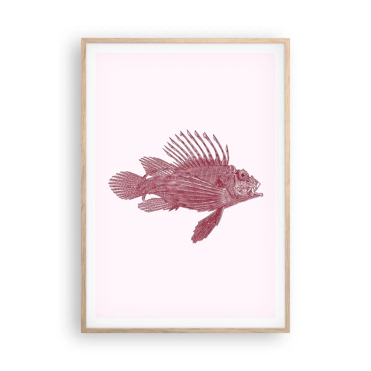 Plakat w ramie jasny dąb - Mieszkanka egzotycznych wód - 70x100 cm