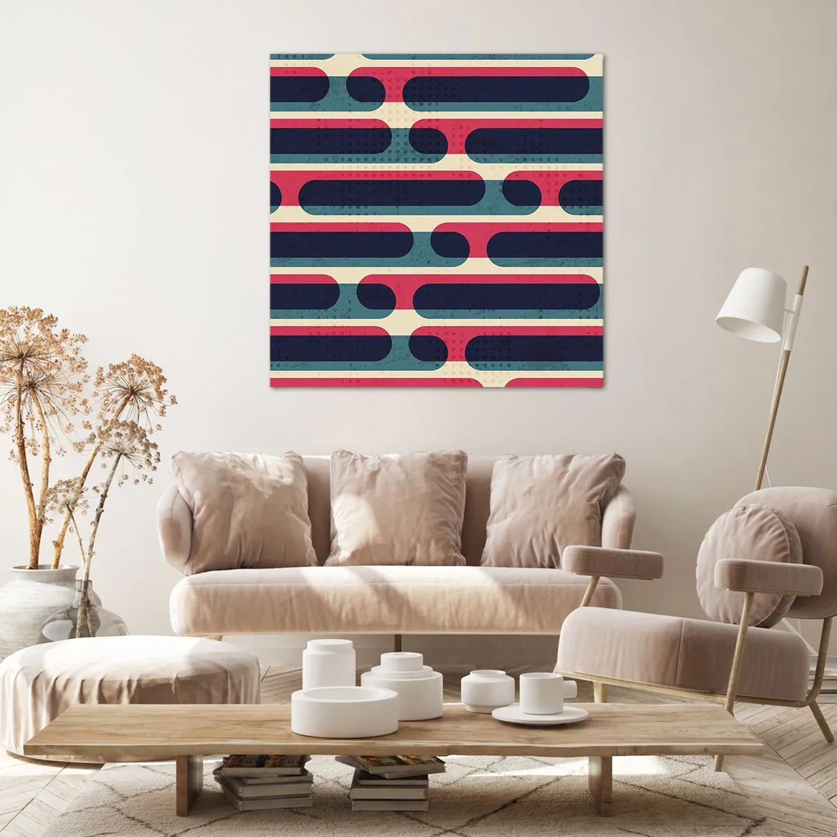 Obraz na płótnie - W głąb i do przodu - 50x50 cm